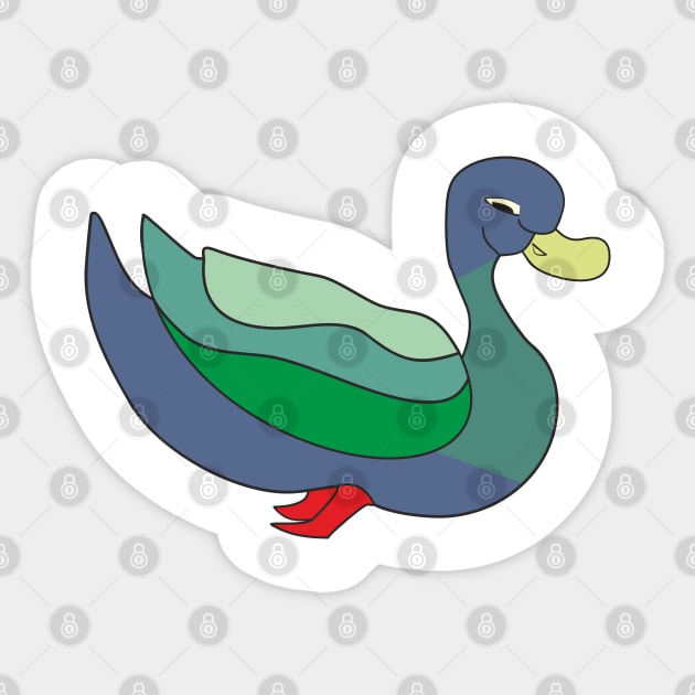 Duck Sticker by Alekvik